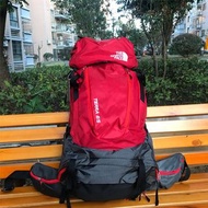 日本 The North Face 紅黑色 防潑水牛津布 Terra 65L 露營行山 背囊