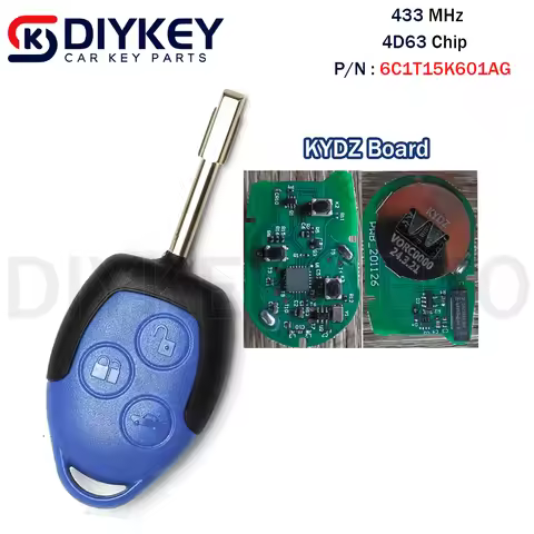DIYKEY Car Accessories For Ford Transit WM VM 2006-2014 P/N: 6C1T15K601AG With Blue/Black Blade Car 