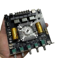 แอมป์ AmP As21 2g 2.1 ch กำลังขับ790w 220*220*350w รองรับไฟ 16-38v dc มีจุดต่อปรีไมค์ ซับแยก และกันต