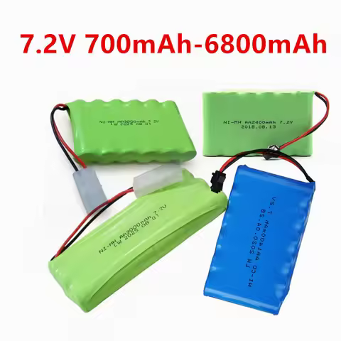 7.2V NI-MH NI-CD battery 700mAh/1400mAh/2400mah/2800mah/3000mAh/3500mAh/4500mah/5000mah/6800mah for 