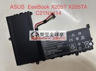 樂至✨現貨適用華碩ASUS EeeBook X205T X205TA C21N1414內置筆記本電池