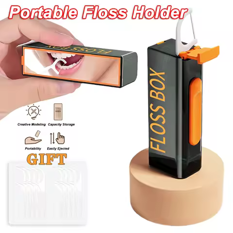 20PCS Dental Floss Dispenser Containing 10Pcs Floss Dental Floss Storage Box Auto Refillable Oral Hy