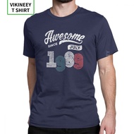 Awesome Since July 1989 Shirt Vintage 29th Birthday T Shirt Man's Street Clothes Funky T-Shirt Crew 