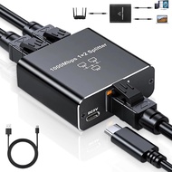RJ45 Gigabit Network Splitter Network Cable 1 Point 3 Broadband Network Router One Point Two Splitte