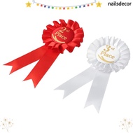 NAILSDECOR Ribbon Award Set, Recognition Ribbons Blue,Red,White Rosette Ribbon, Honorable Ribbon
