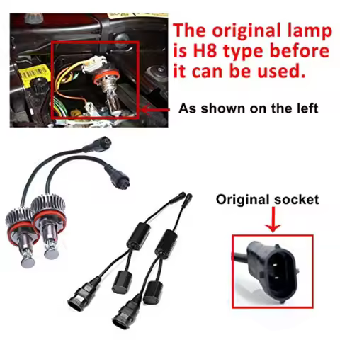 Halo Ring Marker Light H8 A1 20W RED LED Angel Eyes Headlight For BMW E60 E90 E92 E93 E82 E87 E70 X5