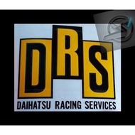(Ready Stock) S702# DRS Daihatsu Racing Services Vinyls Decal Sticker