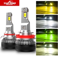 TUFFOO 2 PCS Car LED Fog Light Bulb H11/9006/HB4/H8/H16(JP) /9005/H10 Canbus - White/Golden Yellow/L