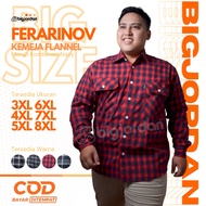 KEMEJA Bigsize Flannel Shirt, Jumbo Flannel Shirt 3XL 4XL 5XL 6XL 7XL 8XL