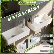 Small Hand Wash Basin Right Square Ceramic Basin for Small Toilet Wall Hanging Mini Sinki Portable S