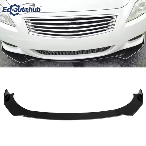 Black Front Lip Splitter Chin Spoiler for Infiniti G37 G35 2003-2015 Coupe Sedan - Enhance Vehicle's
