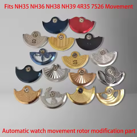 Mod NH35 Movement Automatic Oscilating Weight Hammer Rotor For NH34 NH35 NH36 NH38 4R35 6R 7S Moveme