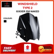 WINDSHIELD VISOR 2.0 SUZUKI GIXXER 250 NAKED | ALL MODEL