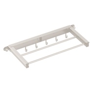 Foldable Drying Rack Wall Mounted Laundry Rack Clothes Drying Rack Double Pole Clothes Rack for Laun
