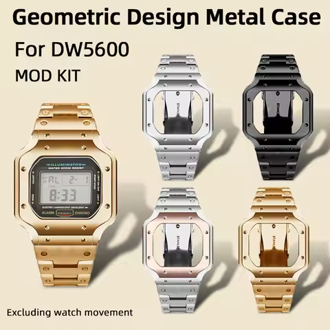 ‌New 2025 metal bezel For Casio G-Shock DW5600 Mod Kit 3229 GW-B5600 Santos-style Stainless Steel Ca
