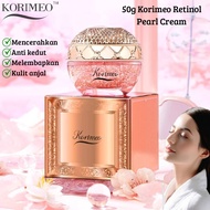 Korimeo 50g Retinol Pearl Cream Krim Mutiara Niacinamide Powder Hydrating Brighten Face Lotion
