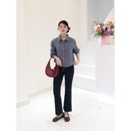 LIN CLOSET [QDL198] Korean style 9-inch flared jeans - JANUARY COLLECTION