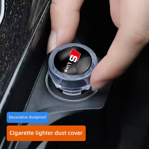 Car Cigarette Lighter Dust Cover Dustproof Cap Plug For Audi Sline A3 A4 A6 A5 Q5 A1 Q7 Q3 Q2 Q8 A7 