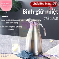 High Quality 304 Stainless Steel Hot and Cold Duckbill Thermos Bottle 2L, Thermal Thermos - 6-8 Hour