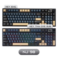 คีย์บอร์ด Keydous NJ98 ขนาด 98% 2.4g Bluetooth Wireless Hotswap NJ Mechanical Keyboard ไร้สาย
