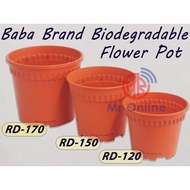 Baba 【RD-120/RD-150/RD-170】Romanesque Flower Pot/Plant Pot/Gardening Plastic Pot/Biodegradable Plast