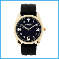 ۞ ◮ ◄ Zoo York Black Silicone Analog Watch ZY-1906-GLD