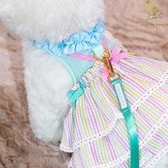 Glitter Pooch Harness ชุดรัดอก สายจูง เสื้อผ้า สุนัข หมา แมว สัตว์เลี้ยง พร้อม สายจูง รุ่น Flurry Fr