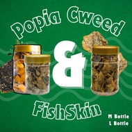 HomeMade Popia Seaweed /Fish Skin 100g(M Size)/ 120g - 180g (L Size) Per Jar Original Salted Egg Spi