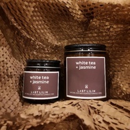 LAST LILIN [No.5] White Tea + Jasmine Soy Wax Scented Candle (100g/220g in amber glass jar)