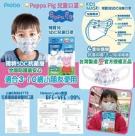 預購  【台灣直送 ⭐️Peppa Pig 兒童口罩10 入】