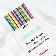 22 Colors 3D Doodler Pen Refills Only Fit For 3Doodler Start+ 3D Pen Low Printing Temperature PCL Fi