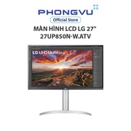 LG 27 LCD Monitor" 27UP850N-W.ATV (3840x2160/ IPS/ 60Hz/ 5ms/ FreeSync) -