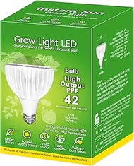 24 W LED Plant Lamp Full Spectrum, Grow Light with High PPFD, E27 Socket, 300 W Equivalent Grow Lamp