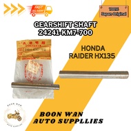 GearShift Shaft Japan(G) Original Honda Raider HX135 [Part Number:- 24241-KM7-700]