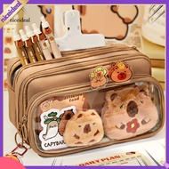Pencil Case with Detachable Design Multi Layers Clear Window Pen Organizer Large Capacity Stationery