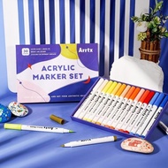 Arrtx Acrylic Marker Set 30 Colors - Pastel Set Acrylic Marker