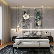 TERLARIS Hiasan Dinding besi sofa ruang tamu kreatif modern latar belakang dinding hiasan dinding bu