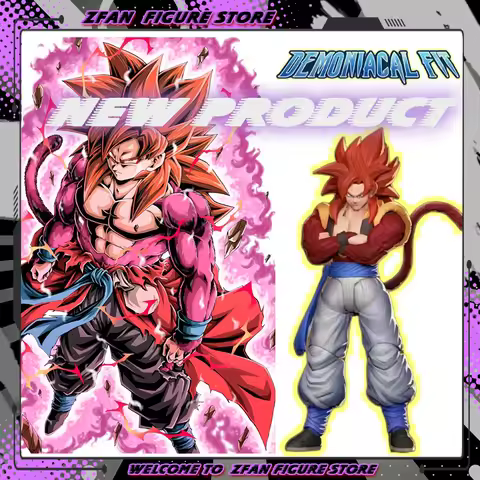 Demoniacal Fit Dragon Ball Action Figures 3.0 Super Saiyan 4 Gogeta Anime Figurine SHF SSJ4 Gogeta C