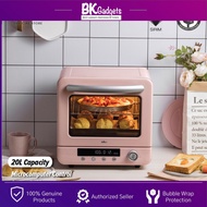 Bear Air fryer Steam Oven [ 20L ] BSO-P200L - PINK | Microcomputer Control | Water Steam Baking | 1300W