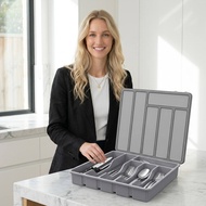 Drawer Tableware Storage Box for Separation and Tidying Kitchen Knives, Forks and Spoons Boxes.