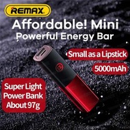 REMAX - RPP-299 5000mAh 口紅形狀 (大小) 超迷你 流動電源 尿袋 充電寶 移動電源 行動電源 流動充電器 行動充電器 外置電池 便攜電池 - (i1905RD)