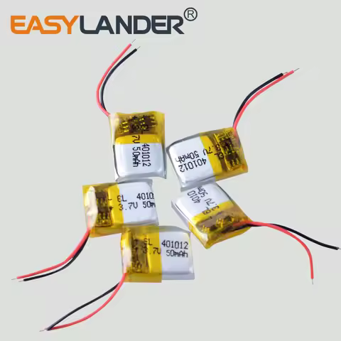 10Pcs 301012 501012 601012 401012 401012P 3.7V 50mAh Li Polymer Lithium Rechargeable Lipo Battery