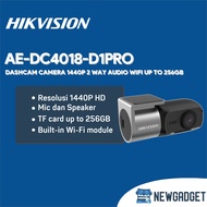 HIKVISION AE-DC4018-D1PRO DASHCAM CAMERA 1440P 2 WAY AUDIO WIFI UP TO 256GB