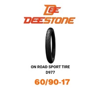 Deestone ยางนอกมอเตอร์ไซค์  60/90-17 D977