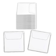 200Pcs Single Pocket Coin Sleeves Holders Clear PVC Coin Protectors Individual Plastic Coin Holders2