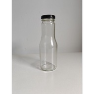 250ml Glass Bottle with Metal Cap 8pcs