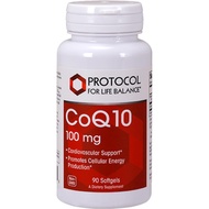 Protocol CoQ10 100mg - with Vitamin E & Soy Lecithin - CoQ10 Supplement - Halal & Egg Free - 90 Soft