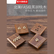 American Black Walnut86Type Switch Socket Panel Brass Lever Antique Solid Wood Retro Chinese Style H