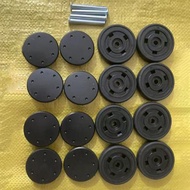1 Set Roda Koper Double Wheel Full Set Roda Koper Pengganti 360 Bahan Tpe Roda Koper Pengganti Roda