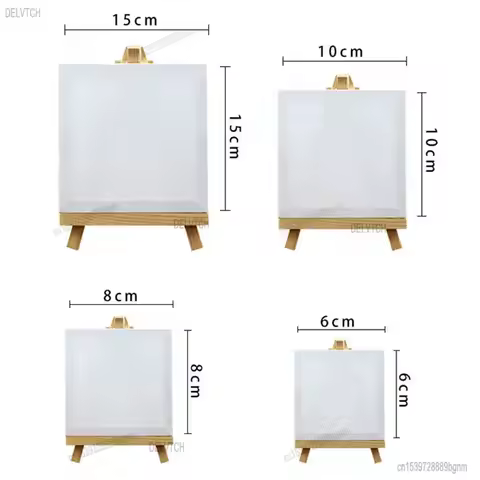 Mini Tabletop Easel With Painting Canvas Board Frame Acrylic Watercolor Oil Paint Art Drawing Table 